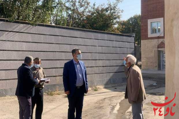 بازدید شهردار از کوچه سیدان