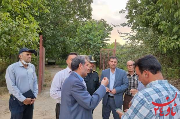 بازدید فرماندار نهاوند از سربند رودخانه گاماسیاب و نهر شعبان